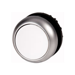 Eaton M22-DR-W commutateur électrique Bouton-poussoir Noir, Métallique, Blanc
