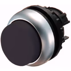 Eaton 216636, Bouton, Noir, Chrome, Plastique, IP66, IP67, IP69, 29,7 mm, 35,4 mm