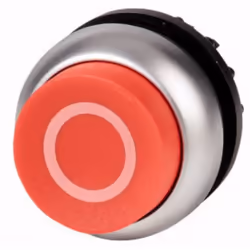 Eaton M22-DH-R-X0, Bouton-poussoir, Noir, Métallique, Rouge, IP66, IP67, IP69, 29,7 mm, 29,7 mm, -25 - 70 °C
