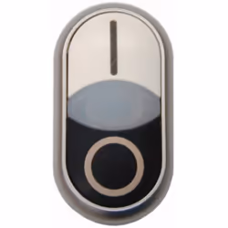 Eaton - 216707 M22S-DDL-WS-X1/X0 Bouton-poussoir à double touche collerette plastique 1 pc(s)