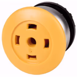 Eaton M22-DP-Y-X, Bouton-poussoir, Jaune, IP66, IP67, IP69, 36,5 mm, 36,5 mm, -25 - 70 °C