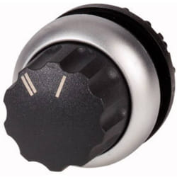 Eaton - 216857 M22-WR-X92 Bouton sélecteur collerette plastique commutateur rotatif noir 1 pc(s)