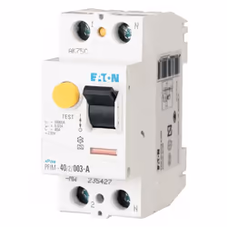 Interrupteur différentiel pur Eaton pure, 2 modules, connexion DIN (universelle pour tout tableau du marché), 2P pôles, 25 am ...