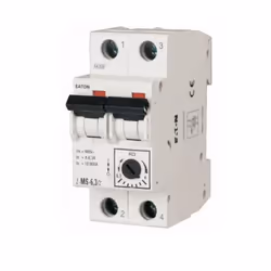 Interrupteur de protection moteur Eaton Electic 248397 Z-MS-6,3/2- 4-6,3A 2P Spécifications ; -Courant nominal de fonctionnem ...