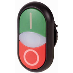 284815 M22S-DDLF-GR-X1/X0 Bouton-poussoir à double touche collerette plastique 1 pc(s) - Eaton