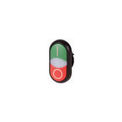 284831 M22S-DDLM-GR-X1/X0 Bouton-poussoir à double touche collerette plastique 1 pc(s) Q253472 - Eaton