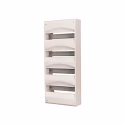 Description produit Ce coffret électrique est pourvu de 4 rangées pouvant accueillir chacunes 13 modules. Le tableau électriq ...