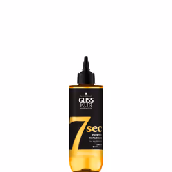 Schwarzkopf Gliss Kur Oil Nutritive 7 Sec Express Repair Treatment 200ml, 200 ml, Femmes, Cheveux abimés, Réparation, Brillan ...