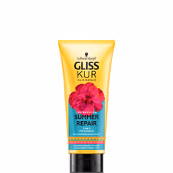 Schwarzkopf Gliss Kur Summer Repair 3-in-1, Femmes, Après-shampoing non-professionnel, Cheveux abimés, Réparation, 100 ml, Tu ...