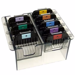 MOSER Boite de contre-peignes 8 pieces - Snap-on 3, 6, 10, 13, 16, 19, 22 et 25mm - Pour chien