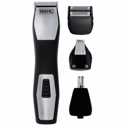 Wahl GroomsMan Pro, Batterie, Lame auto-aiguisable, Noir, Acier inoxydable