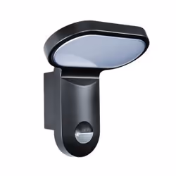 ESYLUX AOL 200 LED 5K, Éclairage mural extérieur, Noir, Aluminium, Plastique, IP55, Façade, II