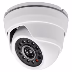 enquête Avec flash LED Design moderne en dôme Avec autocollants d'avertissement description Caméra factice KA09 : sécurité pa ...