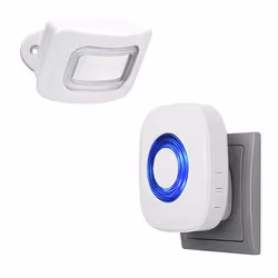 Pentatech FD25, Capteur infrarouge passif (PIR), Sans fil, 433.92 MHz, 82 dB, Plafond/mur, Blanc