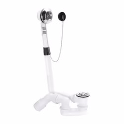 Viega set de Citaplex et de trop-plein Citaplex 6176.45 en citronx DN40 / 50 en acier nickel chromé - set de vidange et de tr ...