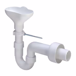Viega piège à tube 7985.945 à 50 mm en plastique blanc Viega - tube de siphon, en matière plastique, avec un tube de réglage  ...
