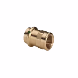 Raccord droit bronze à sertir Femelle - Femelle fixe à visser 15x21 - 12