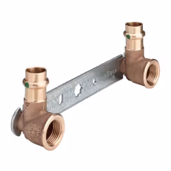 Viega Unité de montage Sanpress 308681 Connexions presse avec élément d'étanchéité EPDM angle court en bronze à canon ou en b ...