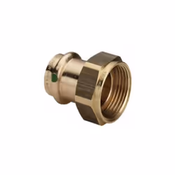Raccord droit bronze à sertir Femelle - écrou prisonnier 12x17 - 15