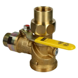 Viega - Robinet équerre pour compteur gaz avec contrôleur débit gaz, 1'', 6 m³