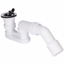 Kit de vidange accessoires Siphon, coude de vidange 45°, partie supérieure de la vanne en acier inoxydable, bouchon de vanne  ...