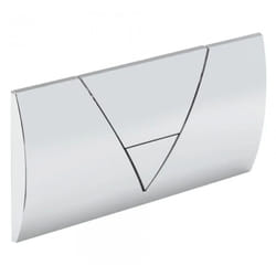 Plaque de commande pour réservoir wc encastré Viega double volume, blanc alpin