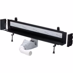 Caniveau de douche Advantix Vario sans grille couleur : noir matériau : plastique longueur : 300 - 1200 mm pour installation ...
