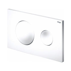 Viega Prevista plaque de commande Visign for Style 20 13x22cm plastique blanc alpin