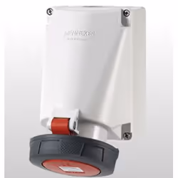 MENNEKES 136A, 5P, 6 h, Noir, Rouge, Blanc, IP67, 400 V, 63 A