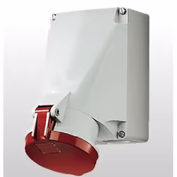 MENNEKES 1145A, 5P, 6 h, Rouge, Blanc, IP44, 400 V, 63 A