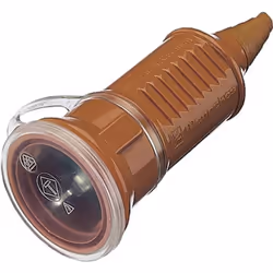 Fiche électrique femelle avec terre MENNEKES 10842 plastique 230 V orange IP44