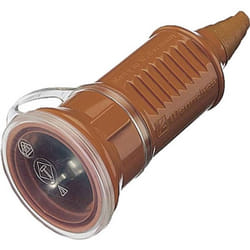 Fiche électrique femelle avec terre MENNEKES 10842 plastique 230 V orange IP44