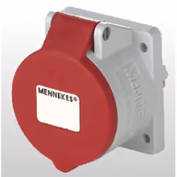 MENNEKES 1797, 5P, 6 h, Gris, Rouge, IP44, 400 V, 32 A