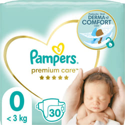 Pampers Premium Care Size 0 &lt; 3kg 30 pcs