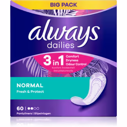 Profitez de chaque jour sans vous soucier de la sensation d'humidité ou de la moindre odeur. Les protège-slips Always Dailies ...