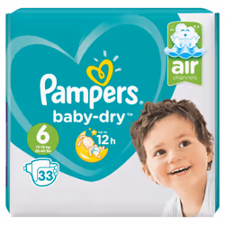 Pampers 81663648, Garçon/Fille, Couche avec élastiques, 13 kg, 18 kg, Multicolore, Velcro