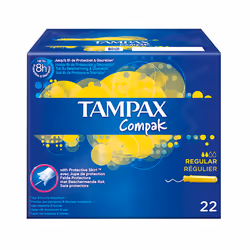 TAMPAX Compak Regular, 22 pcs, 22 pièce(s), Boîte