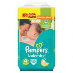 Pampers 4015400833871 couche jetable Garçon/Fille 4 120 pièce(s)