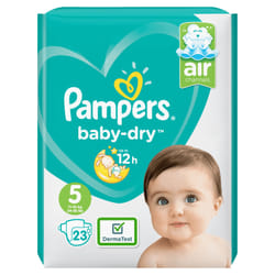 Pampers Active Baby-Dry 81657546 couche jetable Garçon/Fille 5 23 pièce(s)