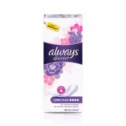 Always Discreet Liners Plus, 2,5 mm, 24 pièce(s)