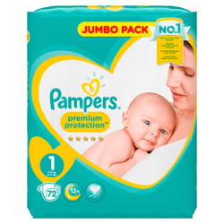 Pampers 81665621 couche jetable Garçon/Fille 1 72 pièce(s)