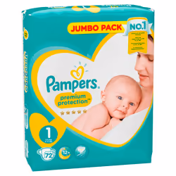 Pampers 81665621 couche jetable Garçon/Fille 1 72 pièce(s)