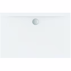 Receveur de douche ultra plat rectangulaire en acrylique sanitaire. Fabriqué selon DIN 14527. Revêtement extérieur renforcé p ...