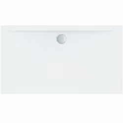 Receveur de douche ultra plat rectangulaire en acrylique sanitaire. Fabriqué selon DIN 14527. Revêtement extérieur renforcé p ...