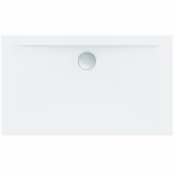 Ultra Flat receveur de douche rectangulaire en acrylique sanitaire. Fabriqué selon DIN 14527. Enveloppe extérieure renforcée ...