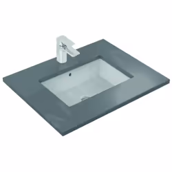 Lavabo suspendu en céramique avec trop-plein dimensions : 595 x 440 x 170 mm matériau : céramique sanitaire, finition Ideal P ...
