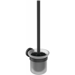 Ideal Standard - iom - Brosse wc avec support, noir / verre satiné A9119XG