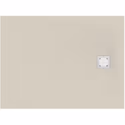 Ideal Standard Ultra Flat S 1 x receveur de douche rectangulaire Matériau Ideal Solid Couvercle d'écoulement en acier inox in ...