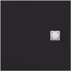 Ideal Standard Ultra Flat S 1 x bac à douche carré Matériau : Ideal Solid Y compris couvercle d'écoulement en acier inox Prof ...