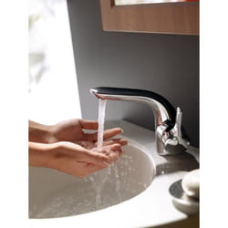 Mitigeur lavabo IDEAL MELANGE avec vidage bonde métal et système de fixations Easy-Fix - Chrome